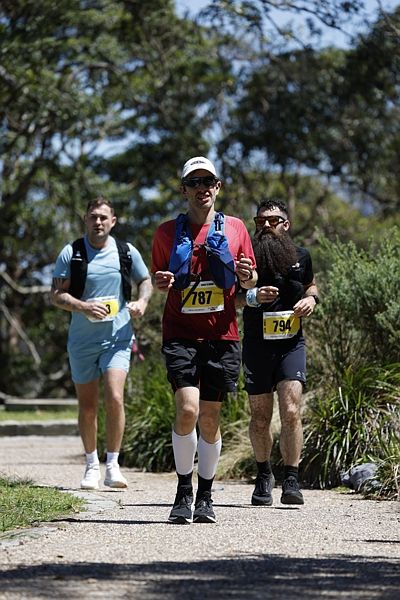 Richard Kelsey running the 80km Bondi to Manly ultramarathon