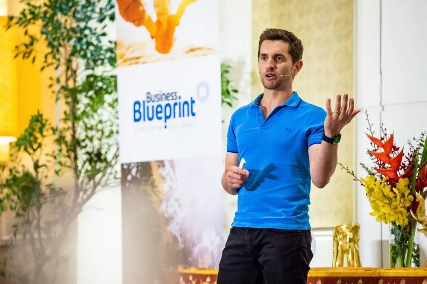 Richard Kelsey presenting at Business Blueprint